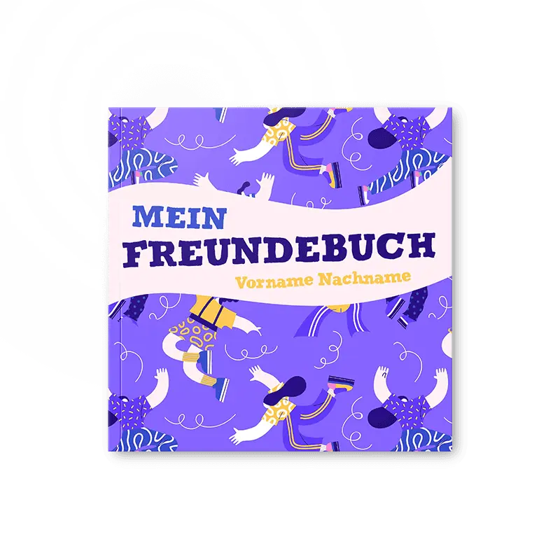 freundebuch softcover quadrat